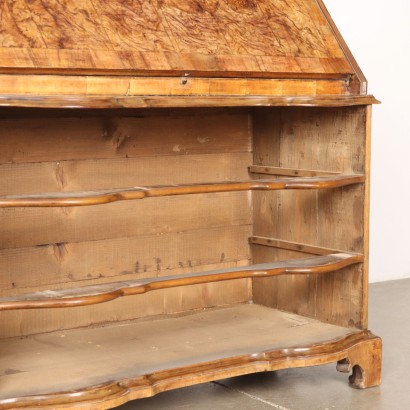 Flap Cabinet Baroque Style Walnut Italy XX Century