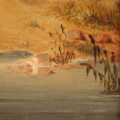 Dipinto di Paesaggio con Figure