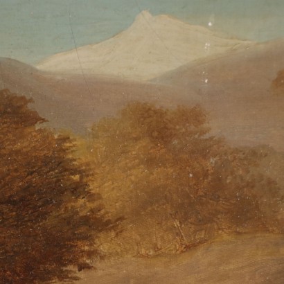 Dipinto di Paesaggio con Figure
