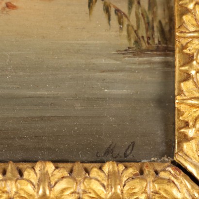 Dipinto di Paesaggio con Figure