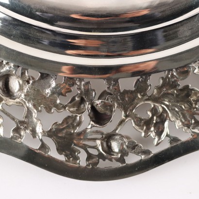 antiquariato, piatto, antiquariato piatto, piatto antico, piatto antico italiano, piatto di antiquariato, piatto neoclassico, piatto del 800,Piatto Traforato in Argento