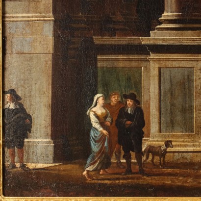 arte, arte italiana, pittura antica italiana,Dipinto con Veduta Architettonica e Pers,Veduta architettonica con personaggi,Anonimo ,Anonimo ,Anonimo ,Anonimo ,Anonimo ,Anonimo ,Anonimo ,Anonimo ,Anonimo ,Anonimo ,Anonimo ,Anonimo ,Anonimo ,Anonimo ,Anonimo ,Anonimo