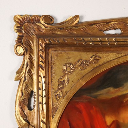 arte, arte italiana, pittura ottocento italiana,Dipinto di Giuseppe Ghiringhelli con Mat,Maternità Madonna con Bambino,Giuseppe Ghiringhelli