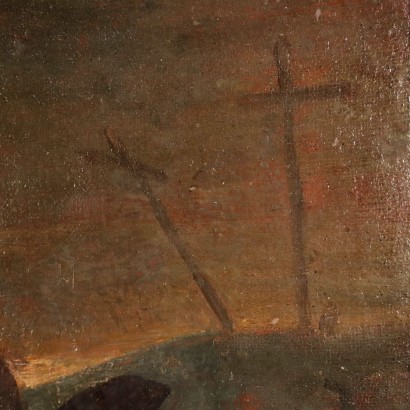 Dipinto con Compianto su Cristo Morto