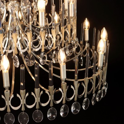 Sciolari Lamp Glass Italy 1970s-1980s