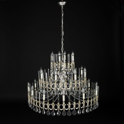Sciolari Lamp Glass Italy 1970s-1980s