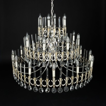 Sciolari Lamp Glass Italy 1970s-1980s