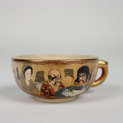 antiquariato, tazza, antiquariato tazza, tazza antica, tazza antica italiana, tazza di antiquariato, tazza neoclassico, tazza del 800,Servizio da The in Ceramica