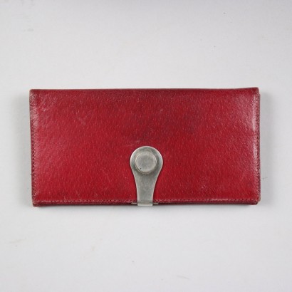 Portefeuille Vintage Gucci Cuir Italie Années 1960