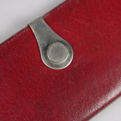 Portefeuille Vintage Gucci Cuir Italie Années 1960
