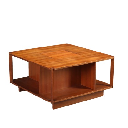 Coffee Table Teak Veneer Italy 1960s