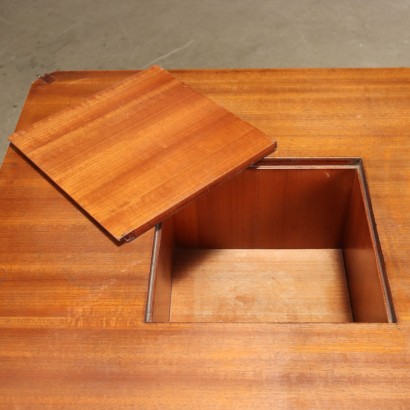 Coffee Table Teak Veneer Italy 1960s
