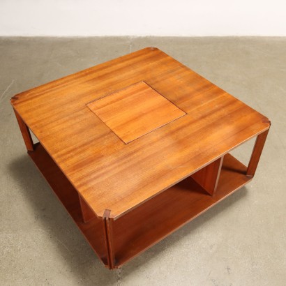 Coffee Table Teak Veneer Italy 1960s