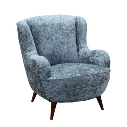 Armchair Velvet Italy 1950s