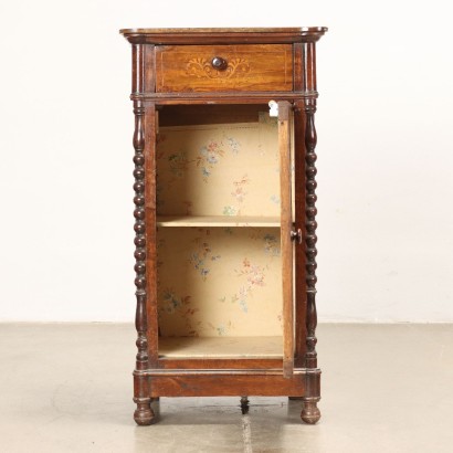 Table de Chevet Noyer Italie XIXe Siècle