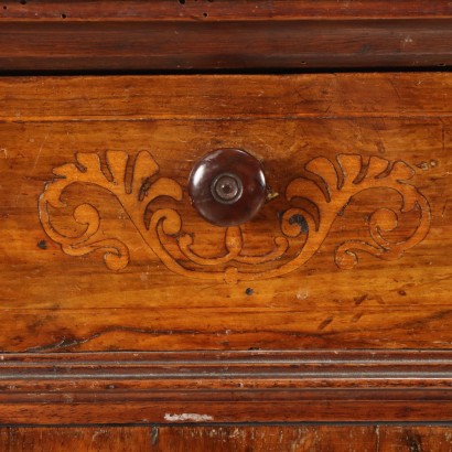 Table de Chevet Noyer Italie XIXe Siècle