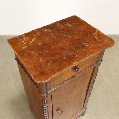 Table de Chevet Noyer Italie XIXe Siècle