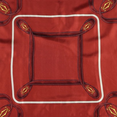 Vintage Scarf Must de Cartier Silk France