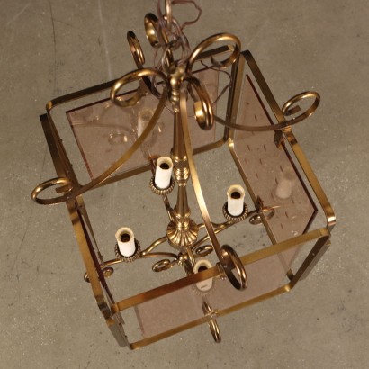 antigüedades, candelabro, candelabros antiguos, candelabro antiguo, candelabro italiano antiguo, candelabro antiguo, candelabro neoclásico, candelabro del siglo XIX,Lámpara de linterna de latón,Lámpara de linterna de latón