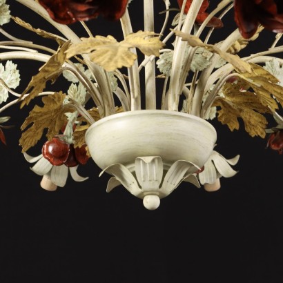 antiquariato, lampadario, antiquariato lampadari, lampadario antico, lampadario antico italiano, lampadario di antiquariato, lampadario neoclassico, lampadario del 800,Lampadario in Metallo e Lamierino Laccat