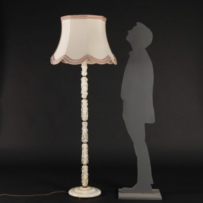 Floor Lamp Art Déco Alabaster Italy 1930s-1940s
