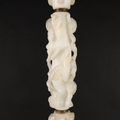 Floor Lamp Art Déco Alabaster Italy 1930s-1940s