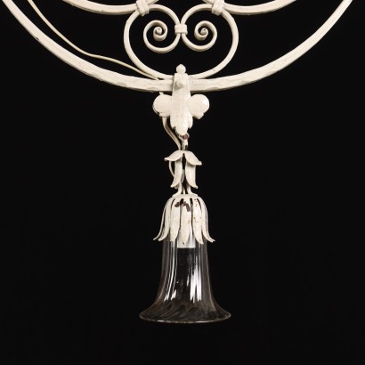 antiquariato, lampadario, antiquariato lampadari, lampadario antico, lampadario antico italiano, lampadario di antiquariato, lampadario neoclassico, lampadario del 800,Lampadario in Ferro Battuto Laccato