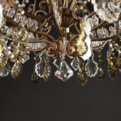 antiquariato, lampadario, antiquariato lampadari, lampadario antico, lampadario antico italiano, lampadario di antiquariato, lampadario neoclassico, lampadario del 800,Lampadario in Metallo Dorato
