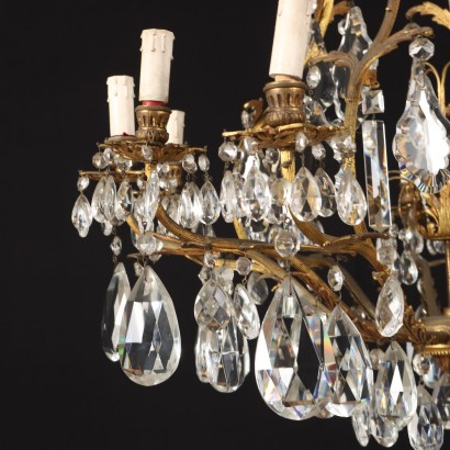 Chandelier Bronze Italy XX Century