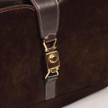 Borsa Gucci Vintage Scamosciata Marrone
