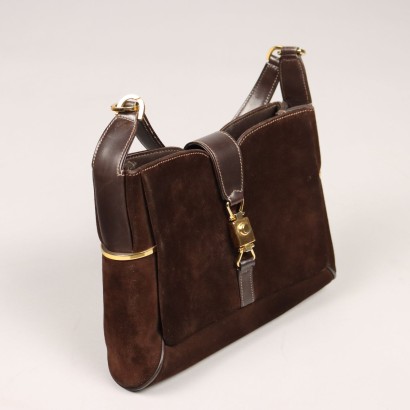 Borsa Gucci Vintage Scamosciata Marrone