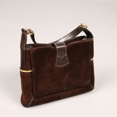Borsa Gucci Vintage Scamosciata Marrone