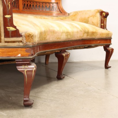 antiquariato, divani, antiquariato divani, divani antichi, divani antichi italiani, divano di antiquariato, divano neoclassico, divano del 800,Divano d'Angolo ,Divano d Angolo ,Divano ad Angolo con Alzata a Specchio,Divano con Alzata a Specchio e Consoll