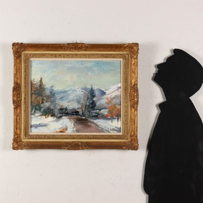 E. Pastorio Oil on Canvas Italy XX Century