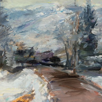 E. Pastorio Oil on Canvas Italy XX Century