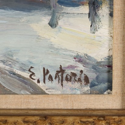 E. Pastorio Oil on Canvas Italy XX Century