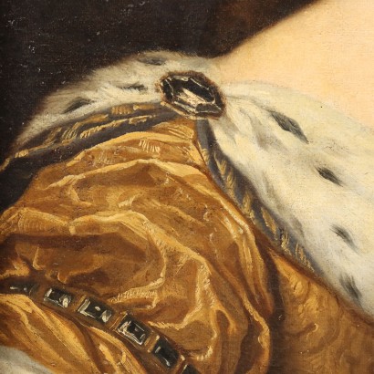 Adlige Dame Ölgemälde auf Leinwand des XVI Jhd