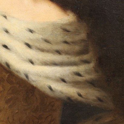 Adlige Dame Ölgemälde auf Leinwand des XVI Jhd