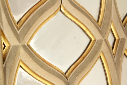 antiquités, miroirs, miroir, peuplier de style néo-gothique, miroir, épinette, 1880, 800, Italie, miroir de peuplier, épinette miroir, miroir 800, 800 antique, antiques, antique Aspen sapin