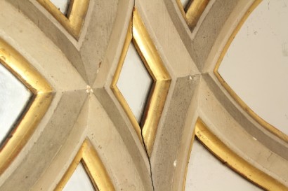 antiquités, miroirs, miroir, peuplier de style néo-gothique, miroir, épinette, 1880, 800, Italie, miroir de peuplier, épinette miroir, miroir 800, 800 antique, antiques, antique Aspen sapin