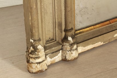 antiquités, miroirs, miroir, peuplier de style néo-gothique, miroir, épinette, 1880, 800, Italie, miroir de peuplier, épinette miroir, miroir 800, 800 antique, antiques, antique Aspen sapin