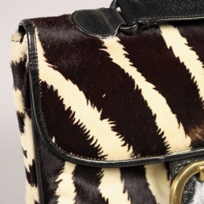 Sac à Main Vintage Cuir Poney Italie Années 1960