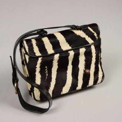 Sac à Main Vintage Cuir Poney Italie Années 1960