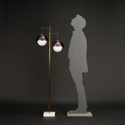 modernariato, modernariato di design, lampada da terra, lampada da terra modernariato, lampada da terra di modernariato, lampada da terra italiana, lampada da terra vintage, lampada da terra anni '60, lampada da terra design anni 60,Lampada Anni 60