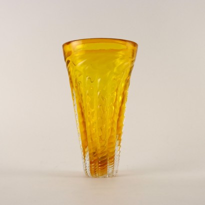modernariato, modernariato di design, vaso, vaso modernariato, vaso di modernariato, vaso italiano, vaso vintage, vaso anni '60, vaso design anni 60,Vaso in Vetro di Murano