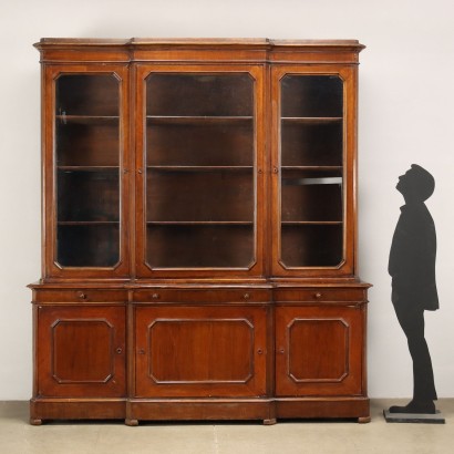 Showcase Umbertino Walnut Italy XIX Century