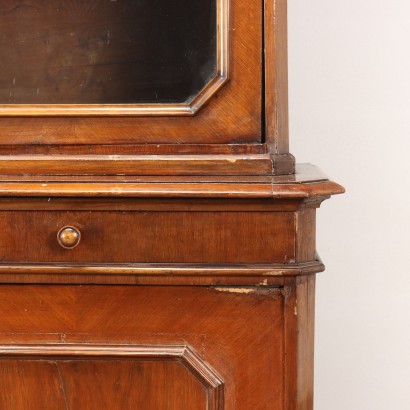 Showcase Umbertino Walnut Italy XIX Century