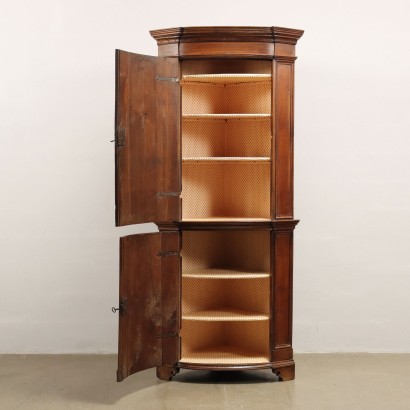 antiquités, meuble d'angle, meubles d'angle antiques, meuble d'angle antique, meuble d'angle italien antique, meuble d'angle antique, meuble d'angle néoclassique, meuble d'angle du XIXe siècle, meuble d'angle baroque à double corps