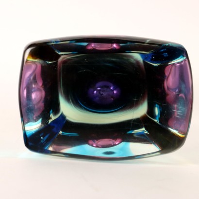 modernariato, modernariato di design, vaso, vaso modernariato, vaso di modernariato, vaso italiano, vaso vintage, vaso anni '60, vaso design anni 60,Vaso in Vetro Sommerso