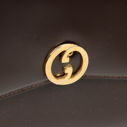 Sac Vintage Gucci Cuir Italie Années 1960